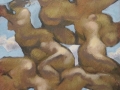 Floating figures and sky