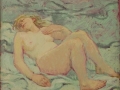 Nude in bed